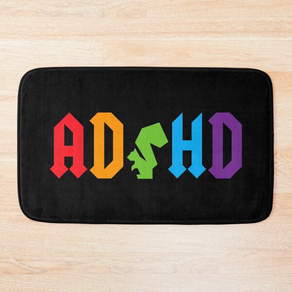 Item preview, ADHD Retro Rock - Rainbow Squirrel designed and sold by arturekdesign.