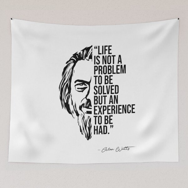 Item preview, Alan Watts quote, quotes designed and sold by madkitten.