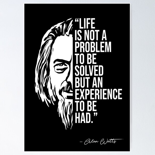 Artikelvorschau, Alan Watts quote, quotes entworfen und verkauft von madkitten.