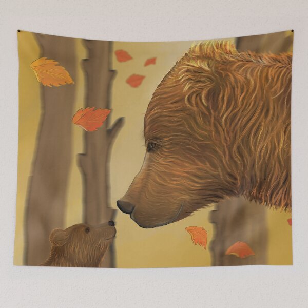 Item preview, Momma and bear cub - a Mother's love designed and sold by Brushes with Nature.