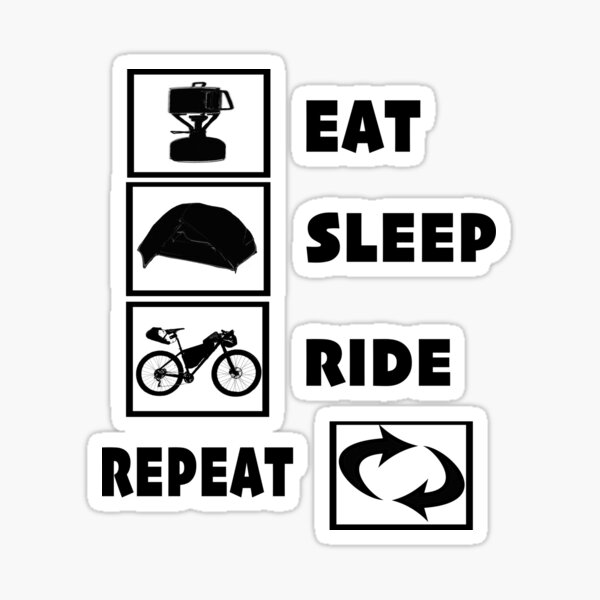 Item preview, Eat, Sleep, Ride, Repeat designed and sold by BikeBoomer.