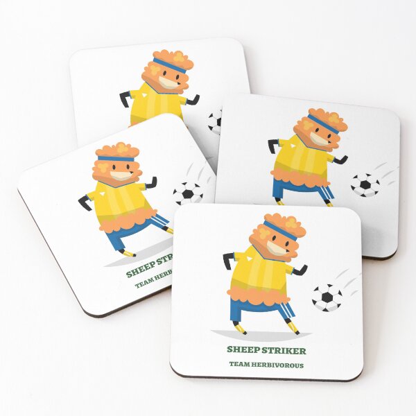 Item preview, Sheep Striker Playing Football/Soccer designed and sold by Teeshirters1.