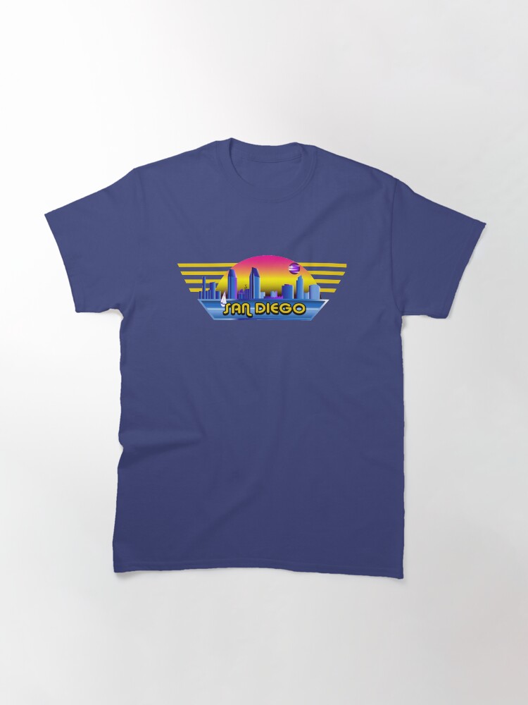 Alternate view of San Diego Landscape Eighties Style Classic T-Shirt