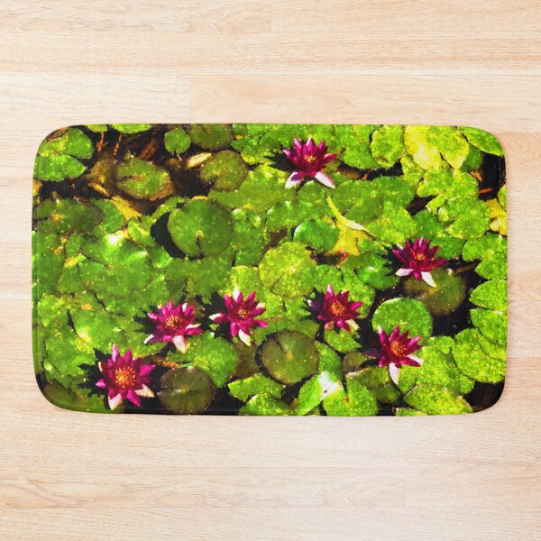 Item preview, Pretty in Fuchsia – Waterlily Pad Impression designed and sold by Georgia Mizuleva.