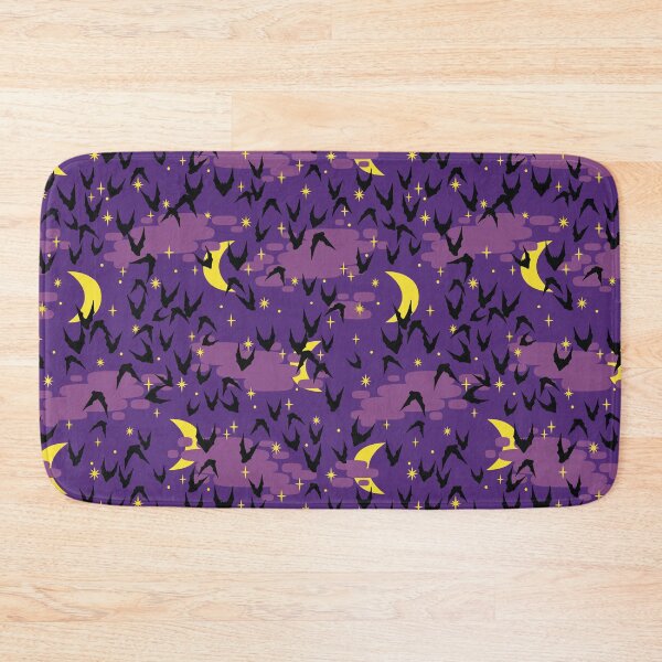 Item preview, Halloween Bats and Moon Pattern Classic Purple designed and sold by AngieHursh.
