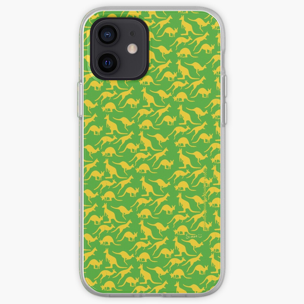 Australian colours Kangaroos - gold and green iPhone Case & Cover