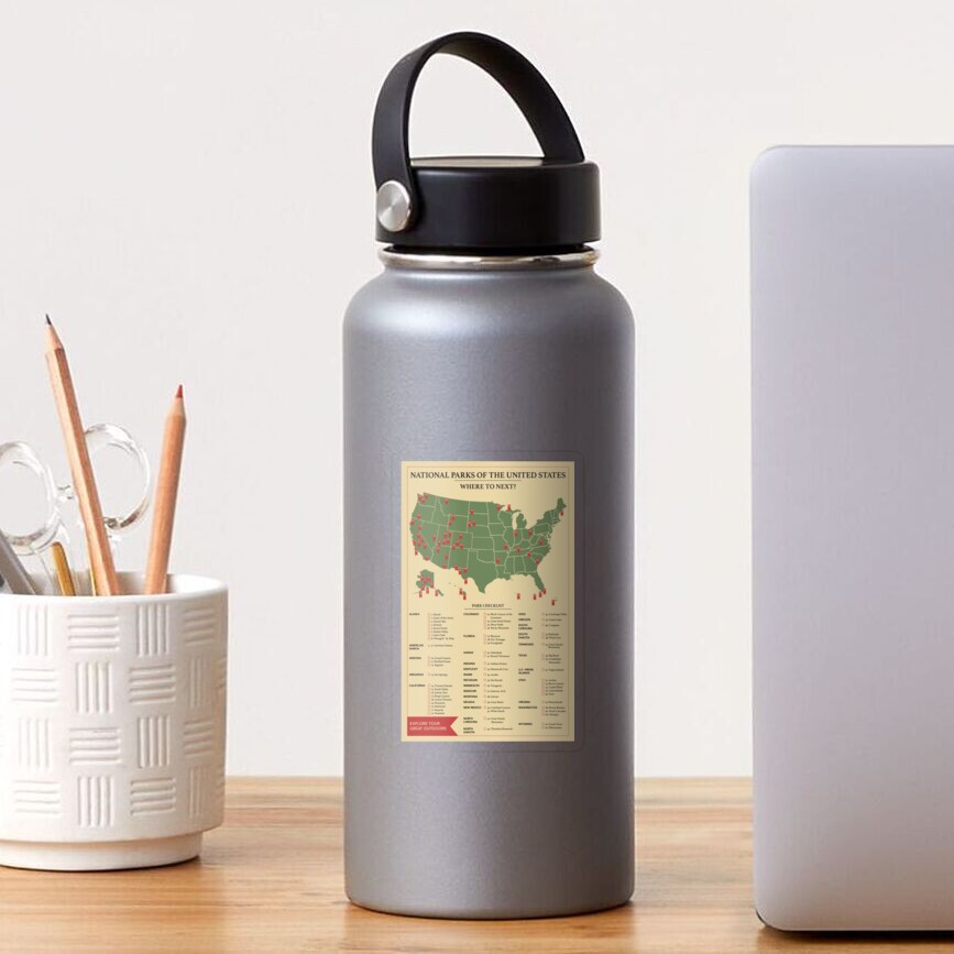 See America's National Parks Plastic Water Bottle - WNPA