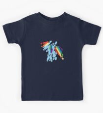 Rainbow Dash Scribble Kids Tee