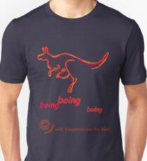 Boing boing boing kangaroo hopping orange Unisex T-Shirt