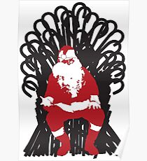 Christmas Is Coming - Candy Cane Throne Poster