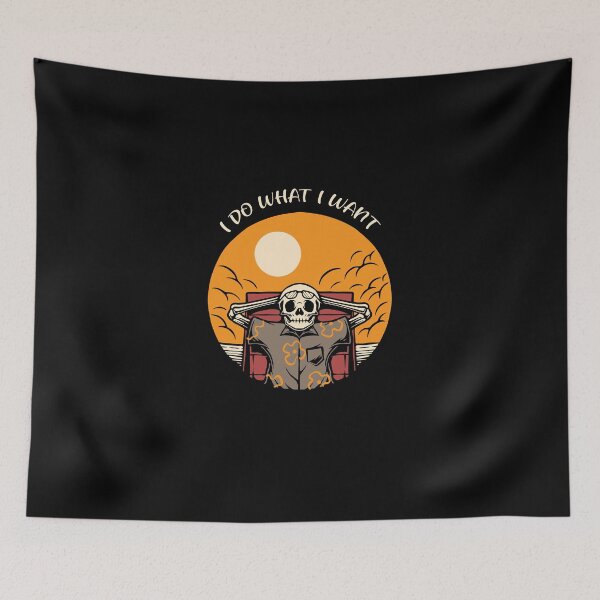 Item preview, I Do What I Want Sunset Beach Skull designed and sold by samer11.
