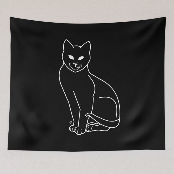 Item preview, Black creepy cat designed and sold by LR-7.