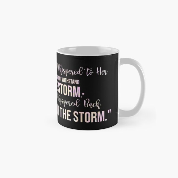 Item preview, They Whispered To Her, "You Cannot Withstand The Storm." She Whispered Back, "I Am The Storm" Orange Watercolor Dragonfly designed and sold by TeesYouWant.