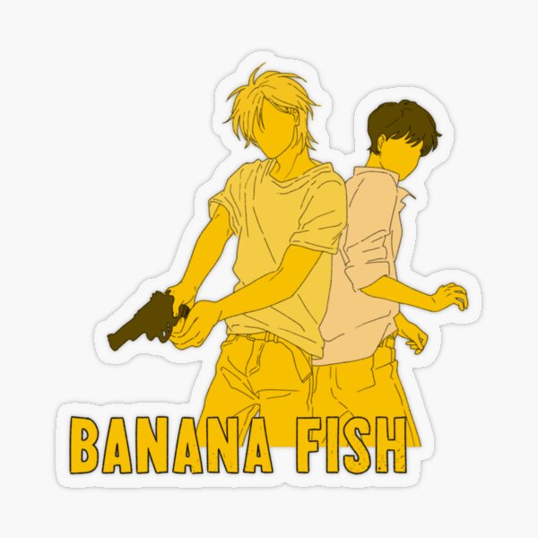 "Banana Fish" Sticker by animanga121 Redbubble