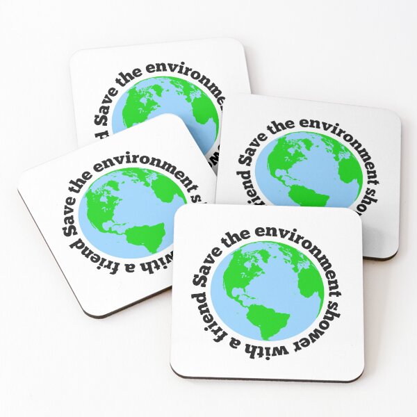 Item preview, Save the Environment Shower Humorous Saying designed and sold by AMSonArt.