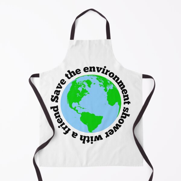 Item preview, Save the Environment Shower Humorous Saying designed and sold by AMSonArt.