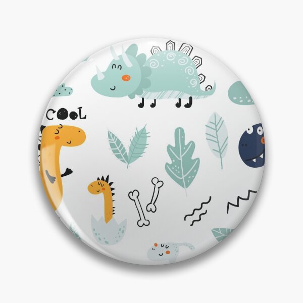 Item preview, White Fun Dinosaur Pattern designed and sold by Marstore.