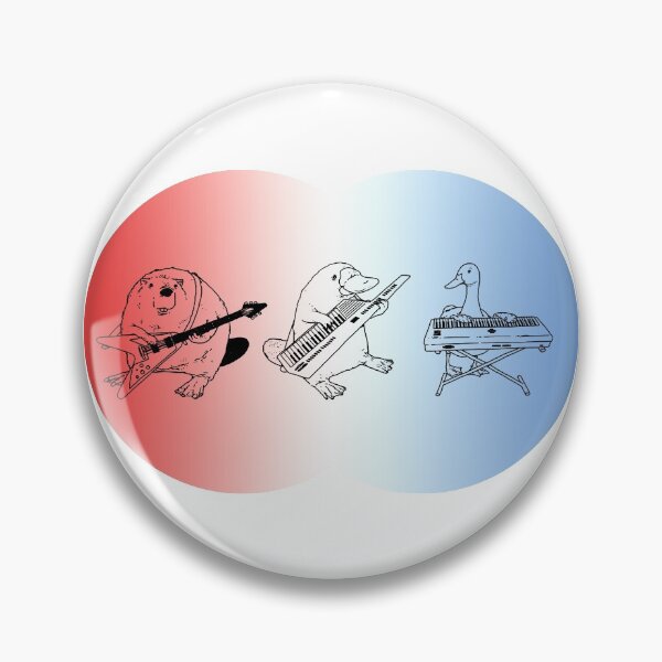 Item preview, Keytar Platypus Venn Diagram RWB designed and sold by GuyBlank.
