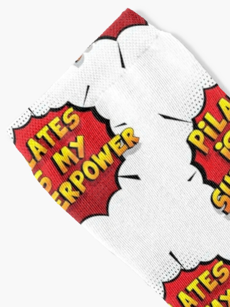 Pilates is my Superpower Funny Design Pilates Gift Socks for Sale
