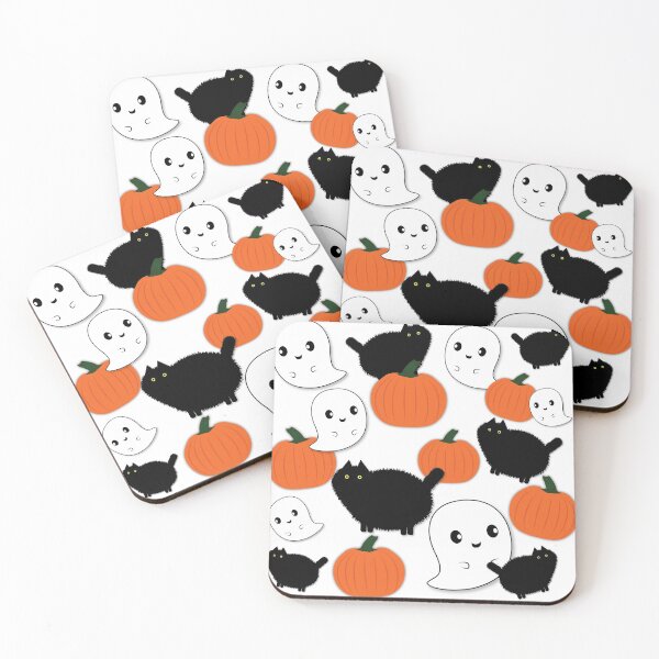 Item preview, Pumpkin Ghost Cats designed and sold by CM-PD.
