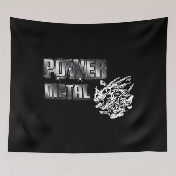 Item preview, POWER METAL SILVER DRAGON designed and sold by sherwinc.
