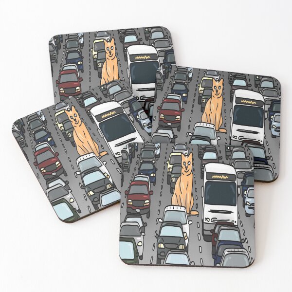 Item preview, Cat-astrophic Traffic designed and sold by Natrwal.