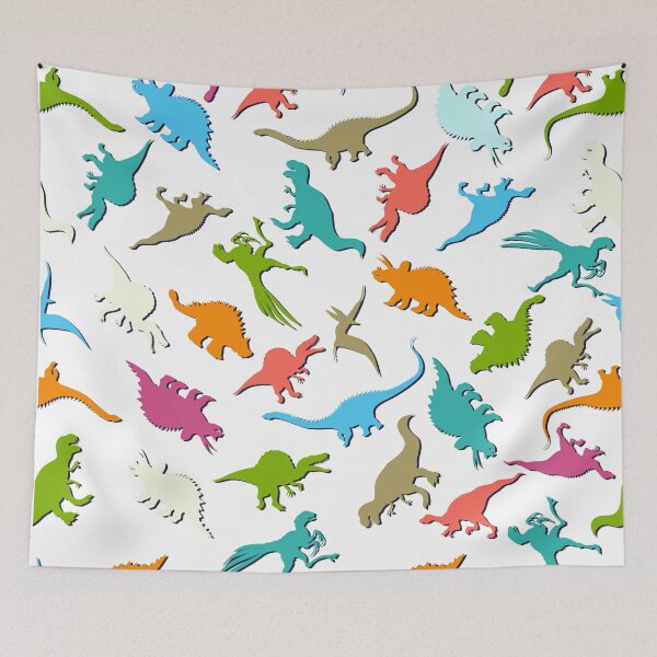 Item preview, White Cool Dinosaur Pattern designed and sold by Marstore.