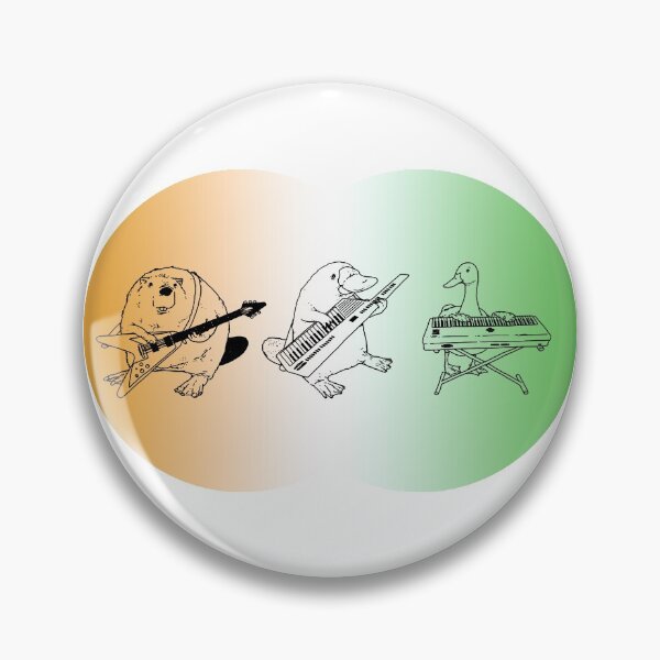 Item preview, Keytar Platypus Venn Diagram Mexican Flag designed and sold by GuyBlank.
