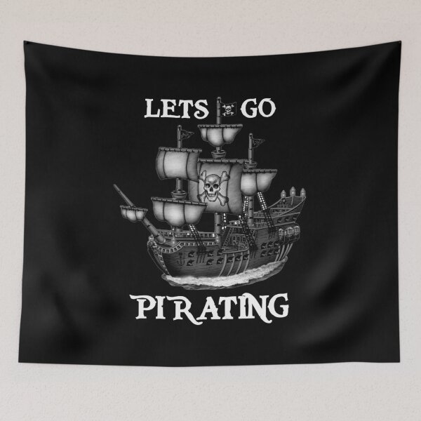 Item preview, Let's Go Pirating-W designed and sold by Pirateflag.