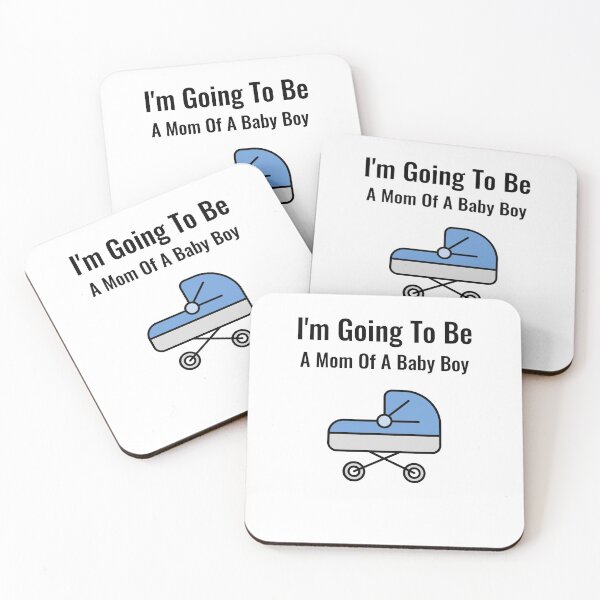 Item preview, I'm Going To Be A Mom Of A Baby Boy designed and sold by DiceNLDesigns.