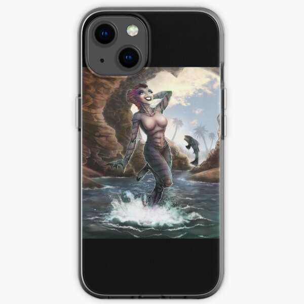Gill Gal from the Black Lagoon - Color Version iPhone Soft Case