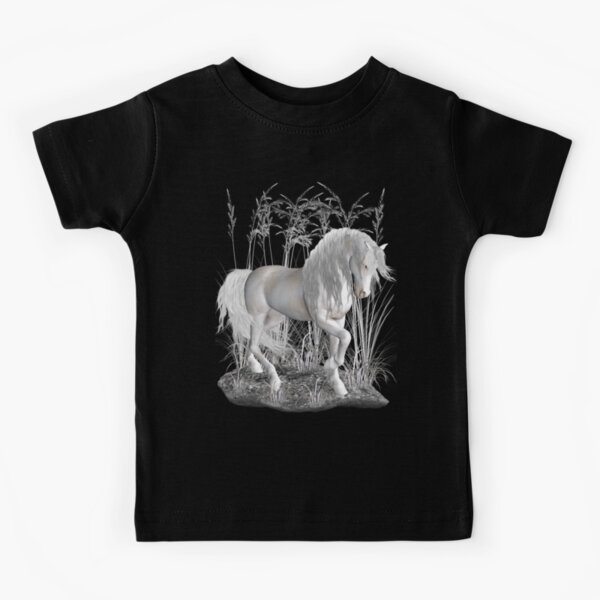 Ivory .. a white stallion Kids T-Shirt
