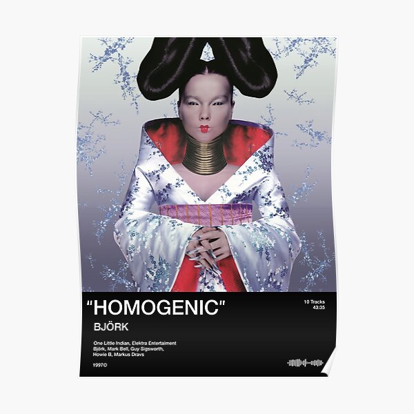 Bjork - Homogenic Poster