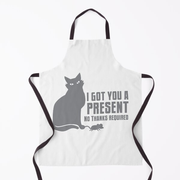 Item preview, I got you a PRESENT no THANKS required cat with a mouse designed and sold by jazzydevil.