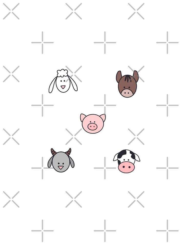 Thumbnail 4 of 4, iPhone Case, Farm Animals Set designed and sold by baiiiley2.