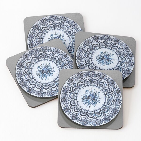 Item preview, Blue and White China Pattern Mandala designed and sold by Heather  Shore.