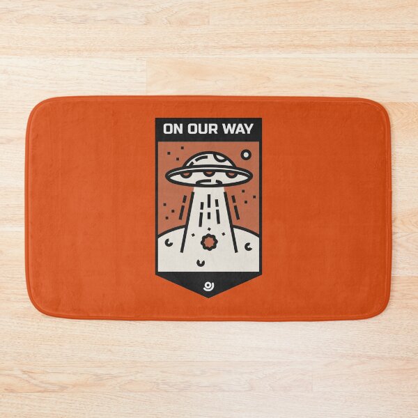 Item preview, Flying Saucer going into Space Funny Illustration  designed and sold by d1mology.