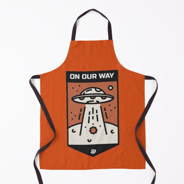 Item preview, Flying Saucer going into Space Funny Illustration designed and sold by d1mology.