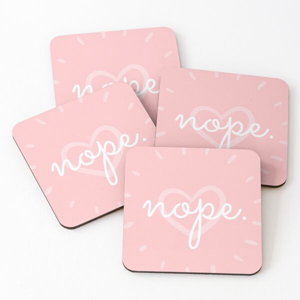 Item preview, Cute Pink Nope Funny  designed and sold by JoyfullyMade.
