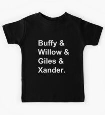 Buffy & Willow & Giles & Xander. Kids Tee