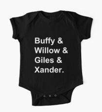 Buffy & Willow & Giles & Xander. One Piece - Short Sleeve