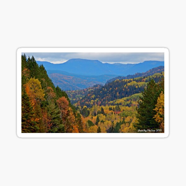 Chic-Choc Mountains in Fall Sticker