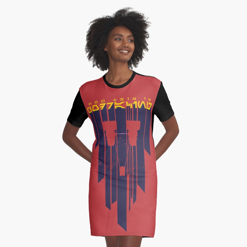 Vista previa del artículo con la obra «Vestido camiseta», diseñado y vendido por 3ND-RA.