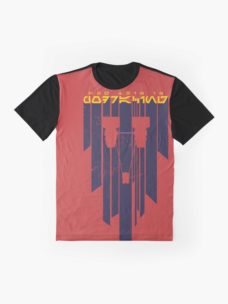 Imagen 4 de 5, Camiseta gráfica con la obra Aurebesh "¡Esto es carrera de vainas!", diseñada y vendida por 3ND-RA.