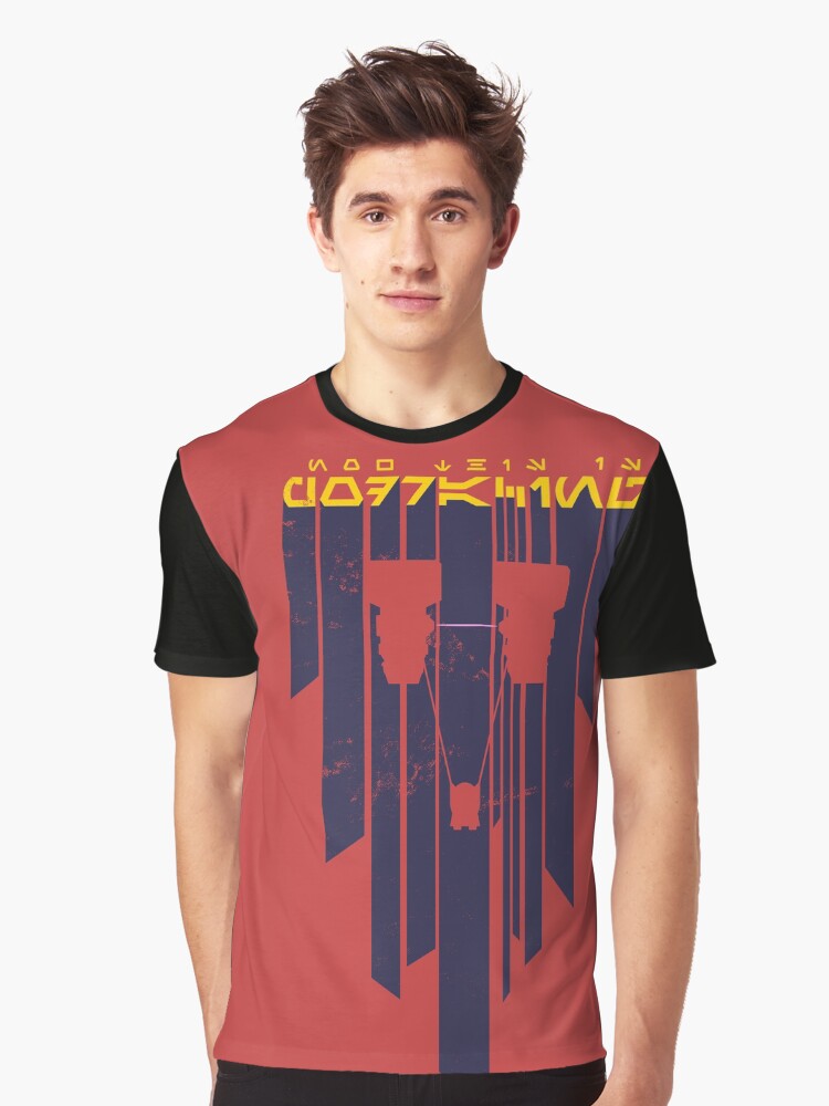 Imagen 1 de 5, Camiseta gráfica con la obra Aurebesh "¡Esto es carrera de vainas!", diseñada y vendida por 3ND-RA.