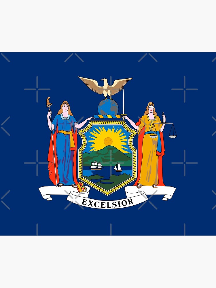 Thumbnail 3 von 3, Wandbehang, Flagge des Staates New York designt und verkauft von FlagsandSymbols.