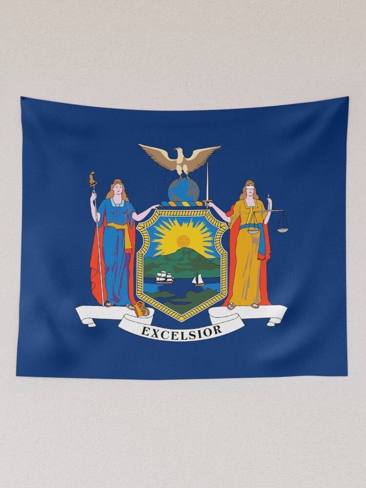 Thumbnail 2 von 3, Wandbehang, Flagge des Staates New York designt und verkauft von FlagsandSymbols.