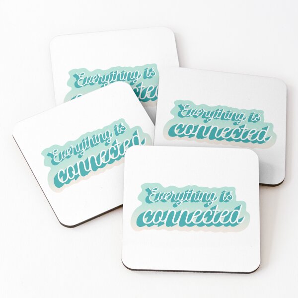 Item preview, Everything is Connected Blue Turqoise Cool Water Design designed and sold by ruepix.