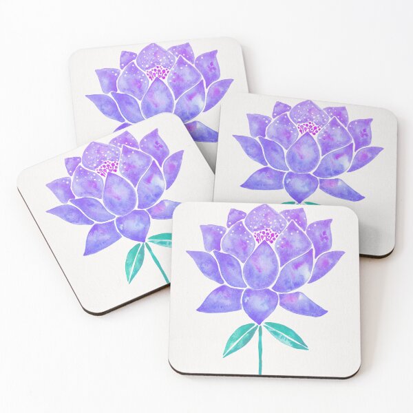 Item preview, Sacred Lotus Blossom – Amethyst Turquoise designed and sold by Cat Coquillette.