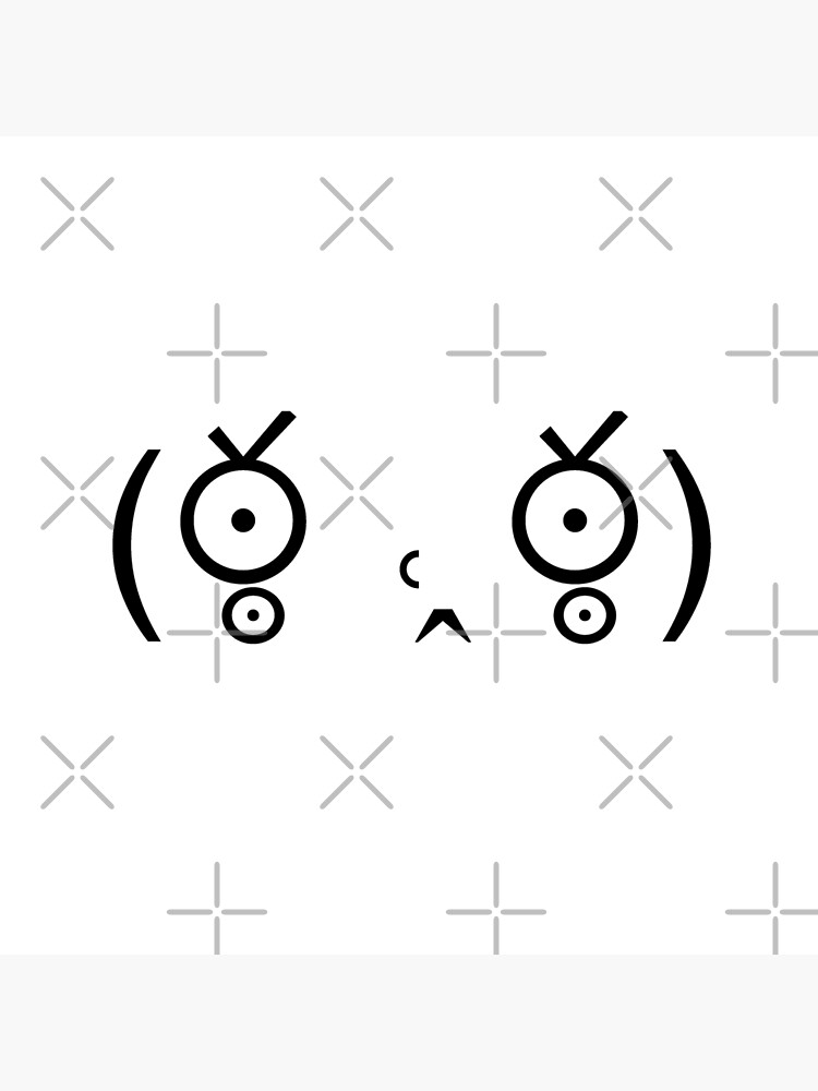 "Kaomoji face" Poster by Helivm Redbubble